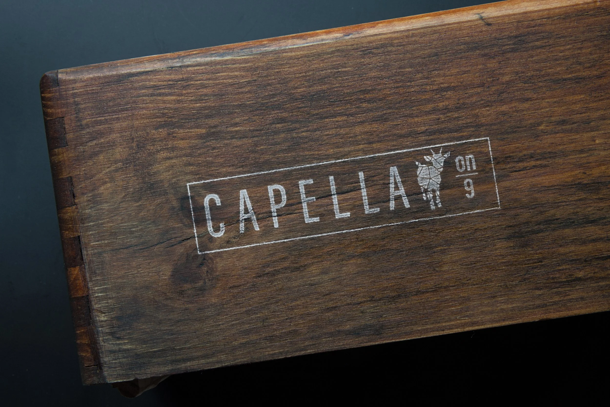 Capella on 9 restaurant branding design