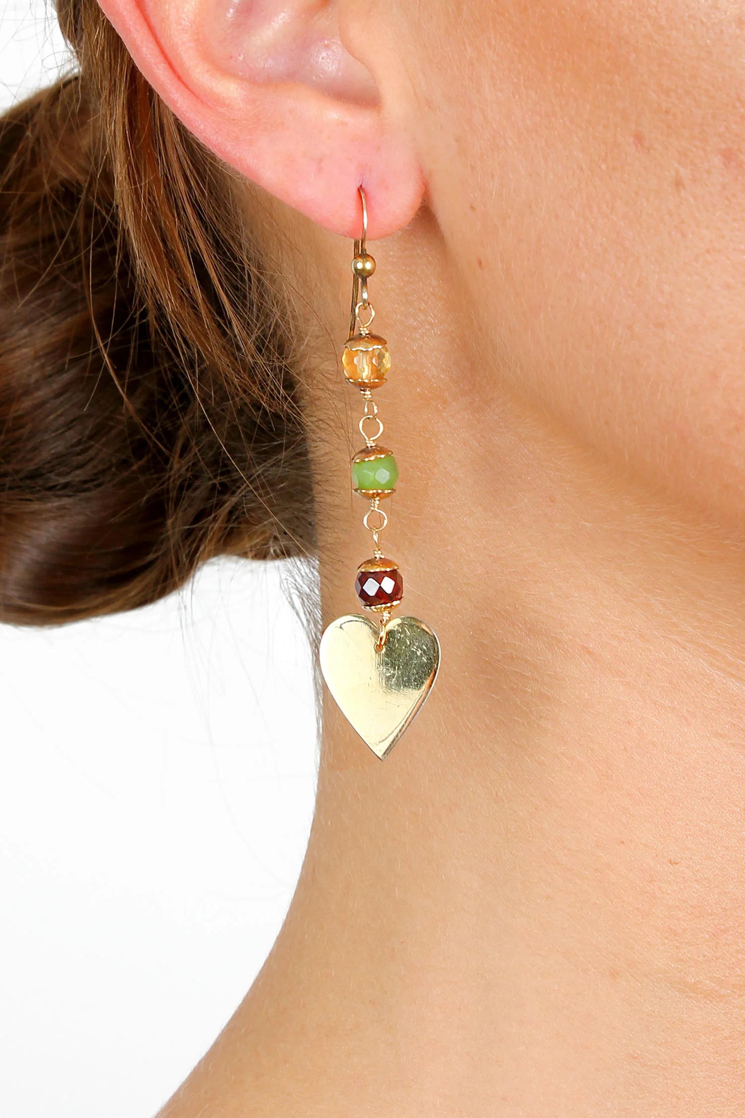 nina sthlm earrings hearts gemstones stones gold