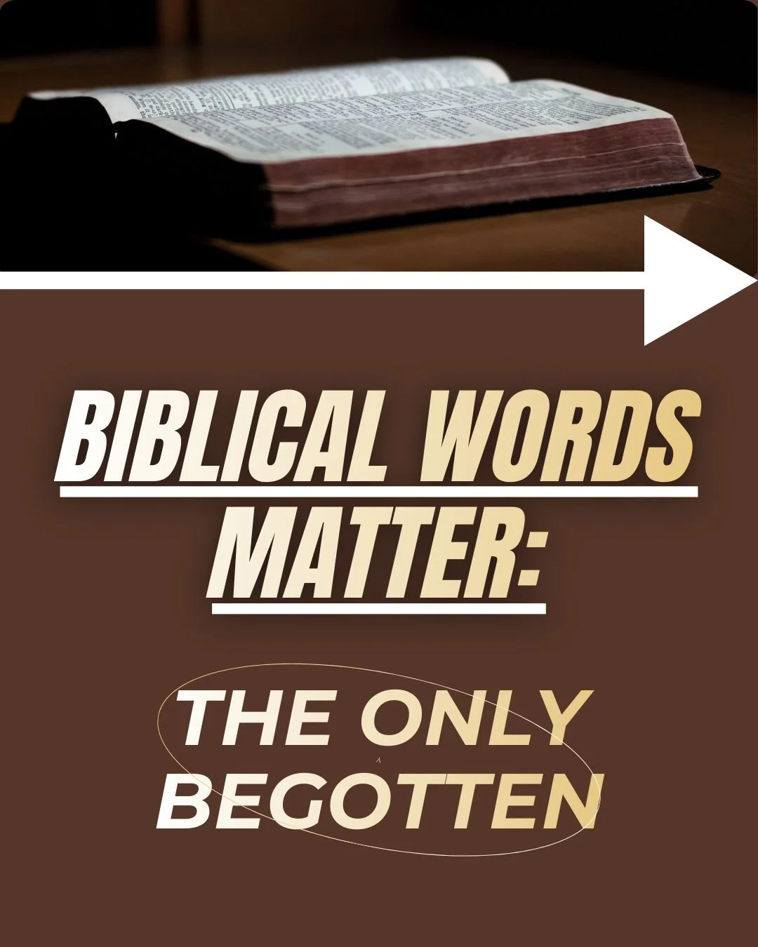 ICYMI: The Only Begotten. 👑 We dove into what it means that Jesus is &quot;One of a Kind!&quot; He is fully God, fully man, and the only way to the Father. Swipe to see why He's the ultimate King and your only source of salvation! (John 3:16)