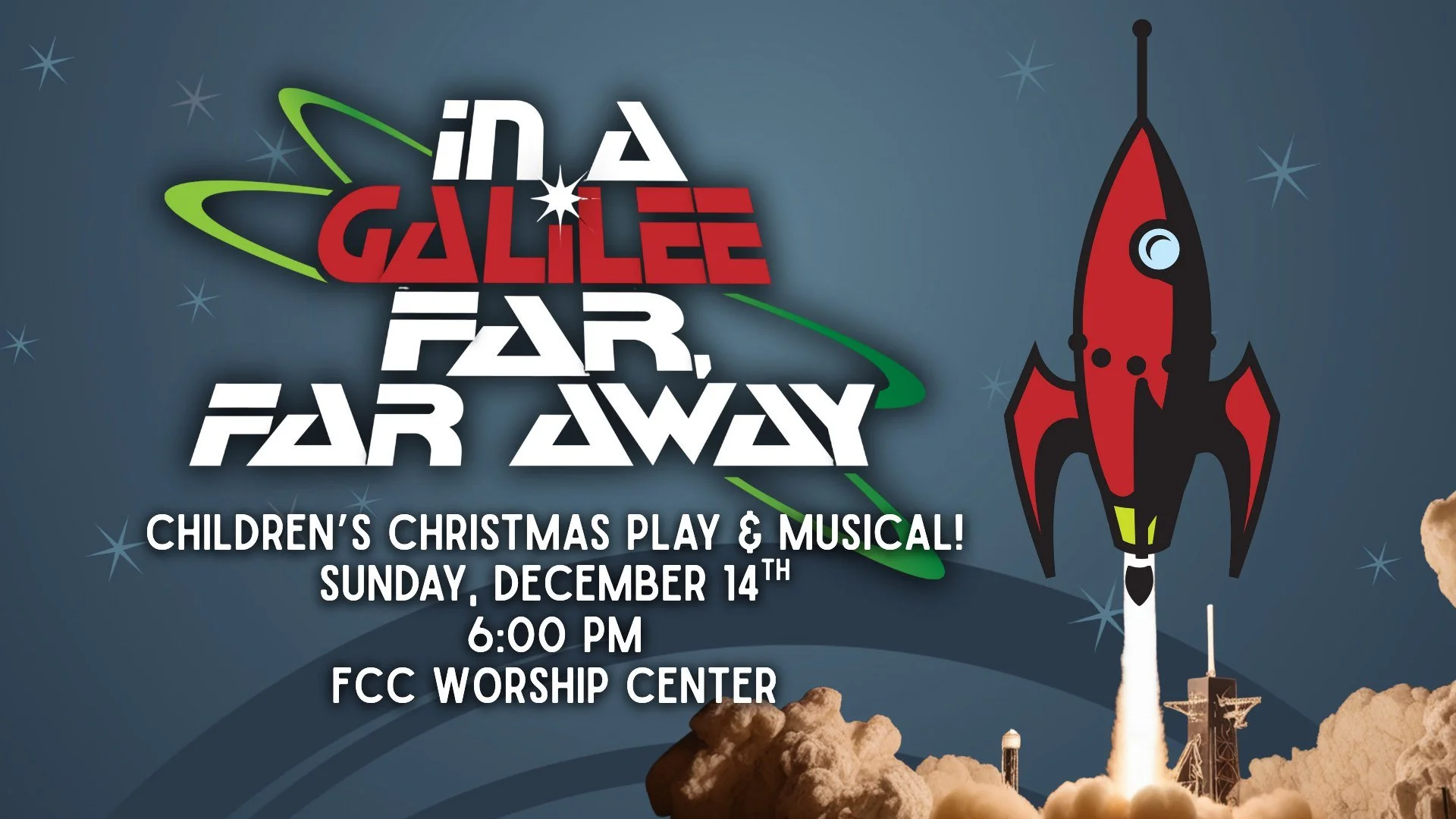 🚀 You're Invited! THIS SUNDAY Is Our Christmas Play, &quot;In A Galilee Far, Far Away!&quot; 🍪

Prepare to be transported to outer space for this year&rsquo;s production: In a Galilee Far, Far Away!

Last year's adventure in the Bethlehem bakery fo