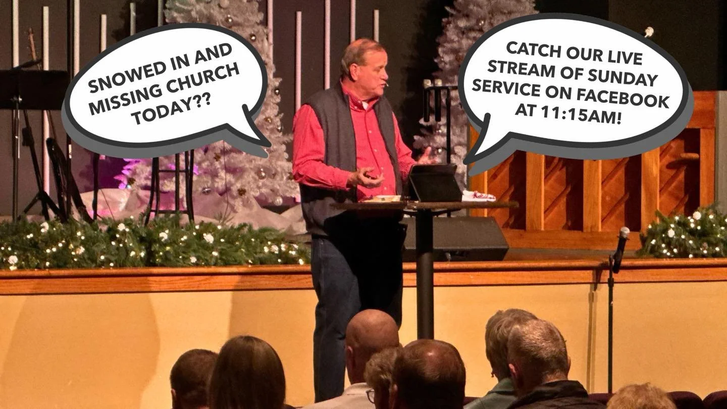Snow Day Service Stream Alert! ❄️

Looks like Mother Nature hit the snooze button on in-person church today! 🌨️ Don't worry, you can catch our full Sunday Service live from your cozy couch at 11:15 AM EST on our Facebook page!

Grab a hot coffee and