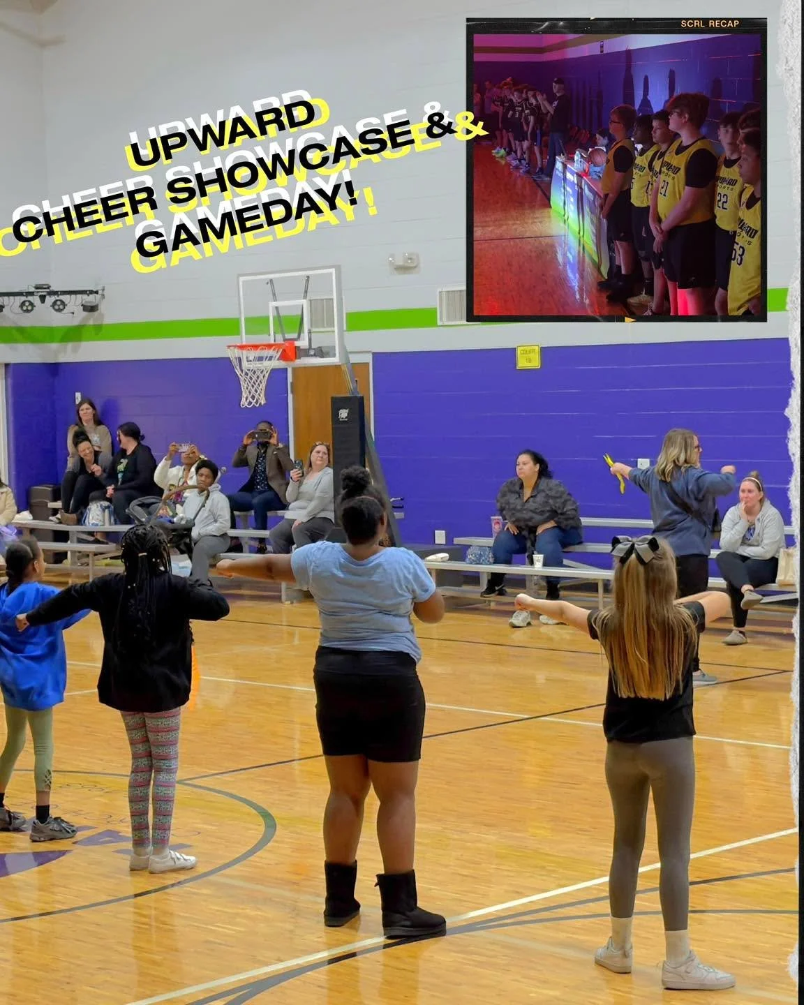 Clear your schedules, because tomorrow will be a double dose of fun! Tomorrow is Upward Gameday AND our Upward Cheer Showcase! 

Basketball games begin at 9:00 AM, and the Cheer Showcase will begin at 1:45 PM.

So bring the whole family, grab a seat 