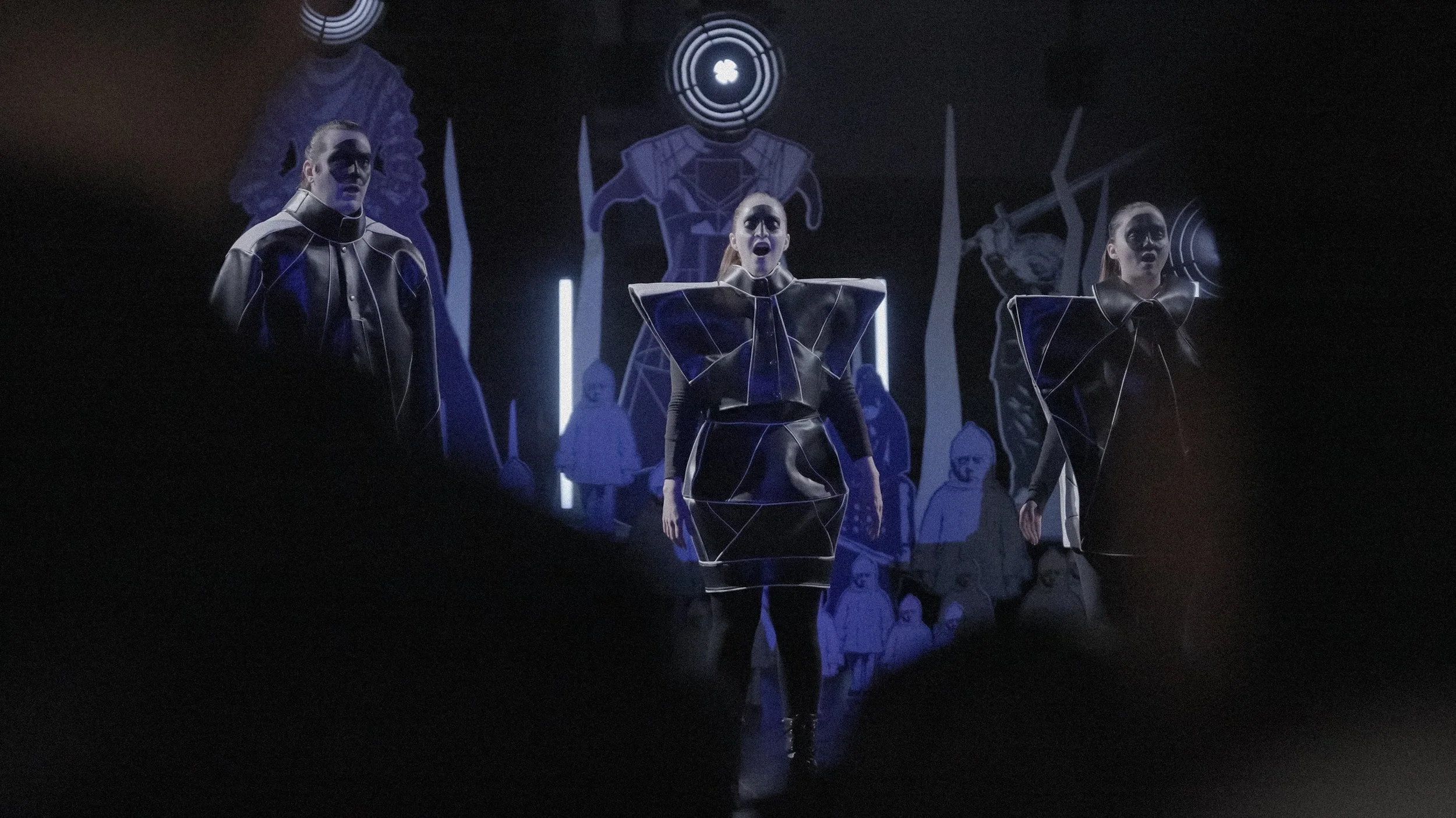 Les Bruxelloises performing in Sarabande in Times of Crisis by Fred Penelle and Yannick Jacquet, sacred and contemporary choral piece