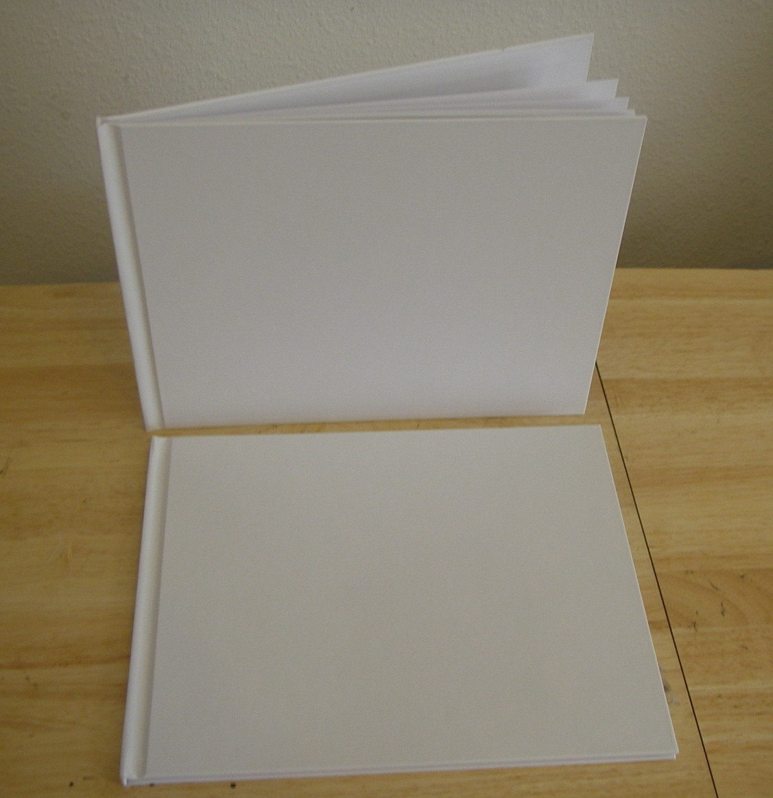 Blank Books Landscape, Horizontal Blank Notebook