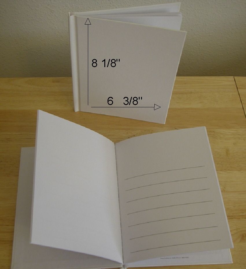  Blank Books, Blank Glass Paperweights