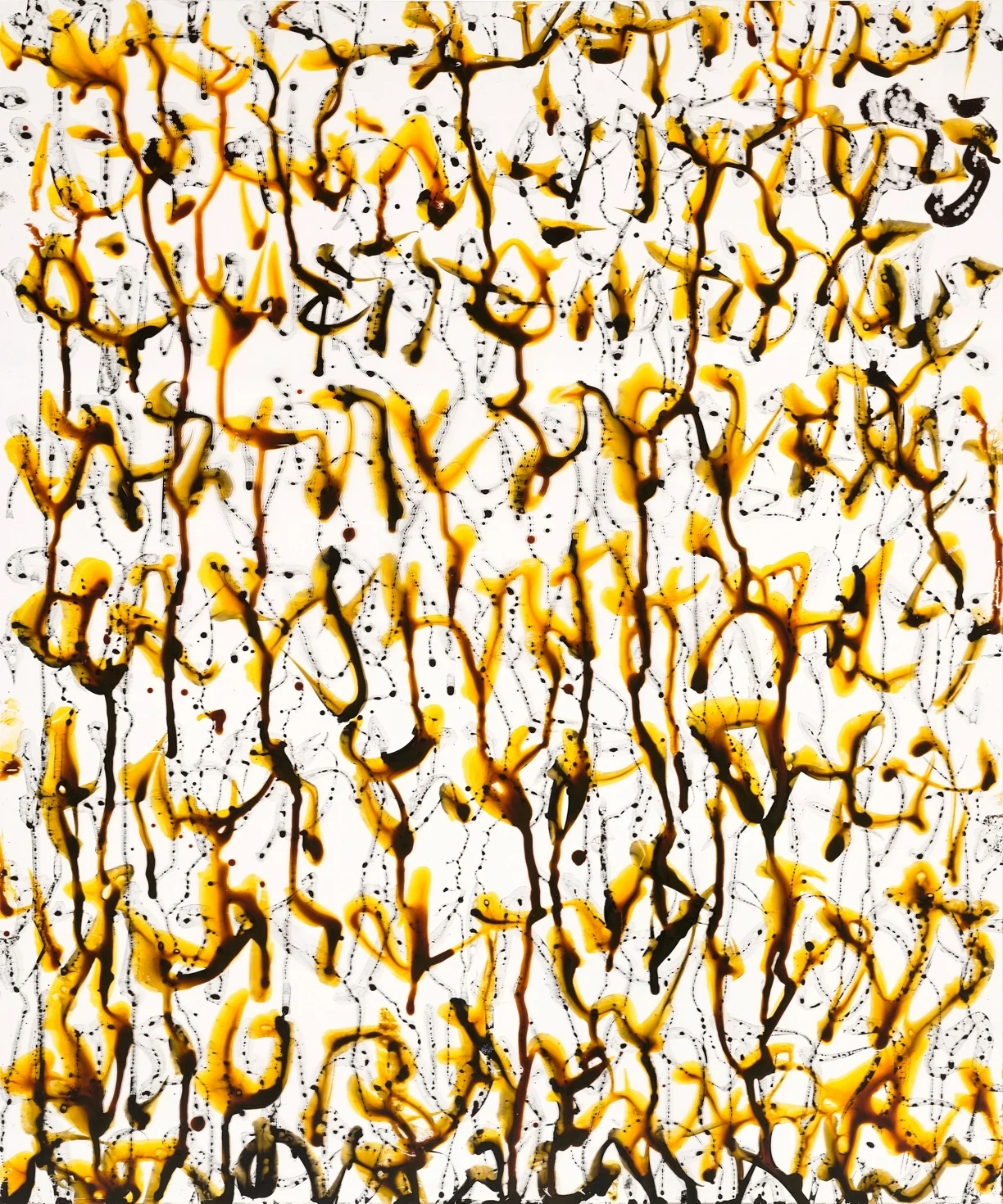wave project, no. 1733, ©2017, ink, acrylics on translucent polymer, 20”x24”