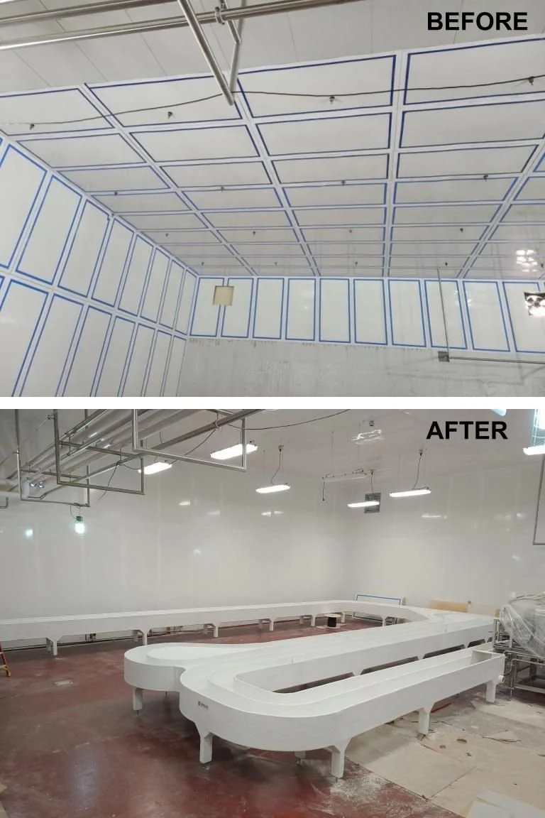 12,000 Square Feet of Fiberglass Walls