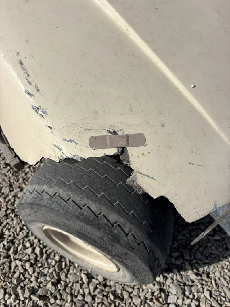 Band-Aid repairs? We’ve seen worse… but this one was pretty literal.