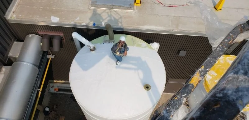 Sometimes our projects take us to new heights - literally! 