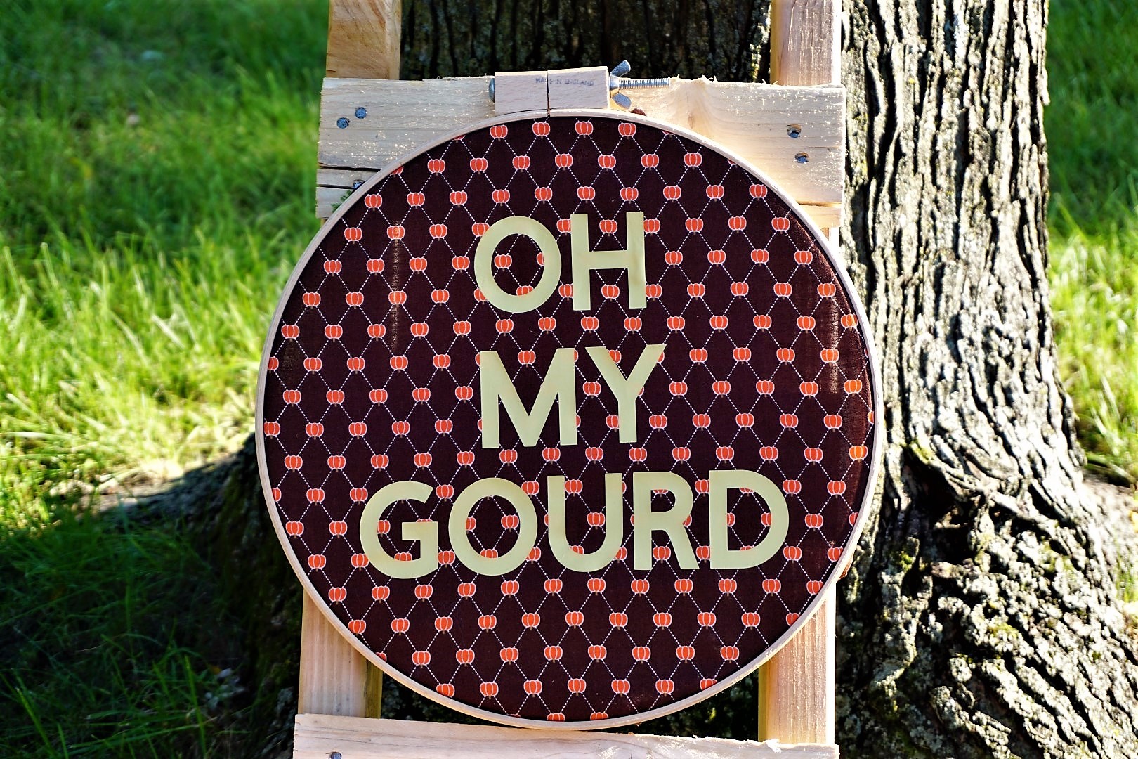  Circuit ion-on and embroidery hoop make for great fall party decor. Click here to re-create this fun fall party! | Legally Crafty #fallparty #bonfire #girlsnightin #girlsnight #basicfallgirl 
