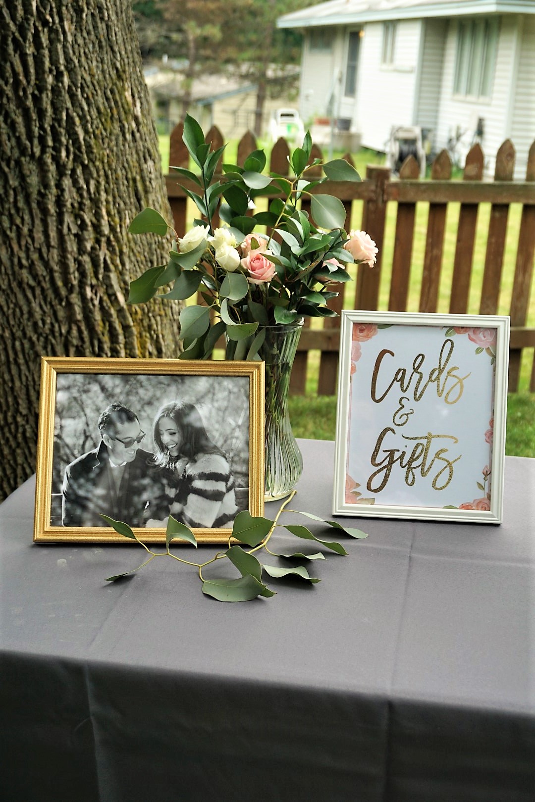 Cards and Gifts sign for bridal shower