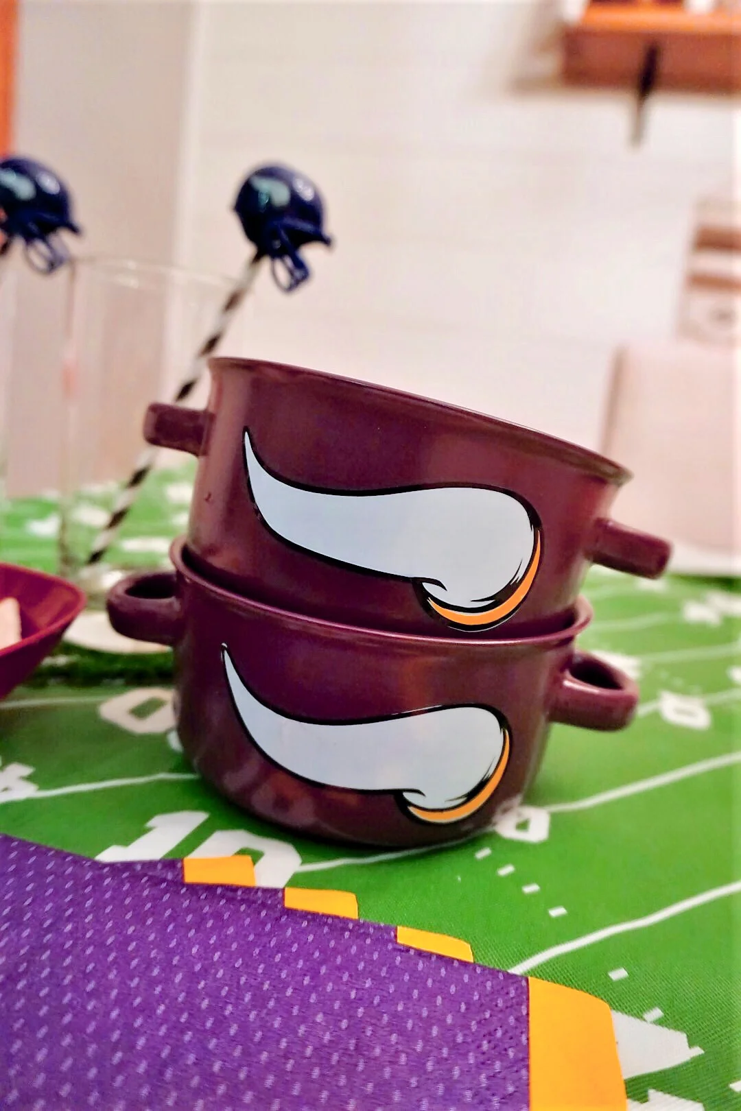 Dollar Store DIY Football Soup Bowls — Legally Crafty Blog