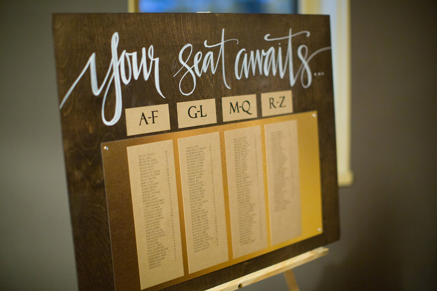 You May Be Seated: A DIY Wedding Seating Chart — Legally ...