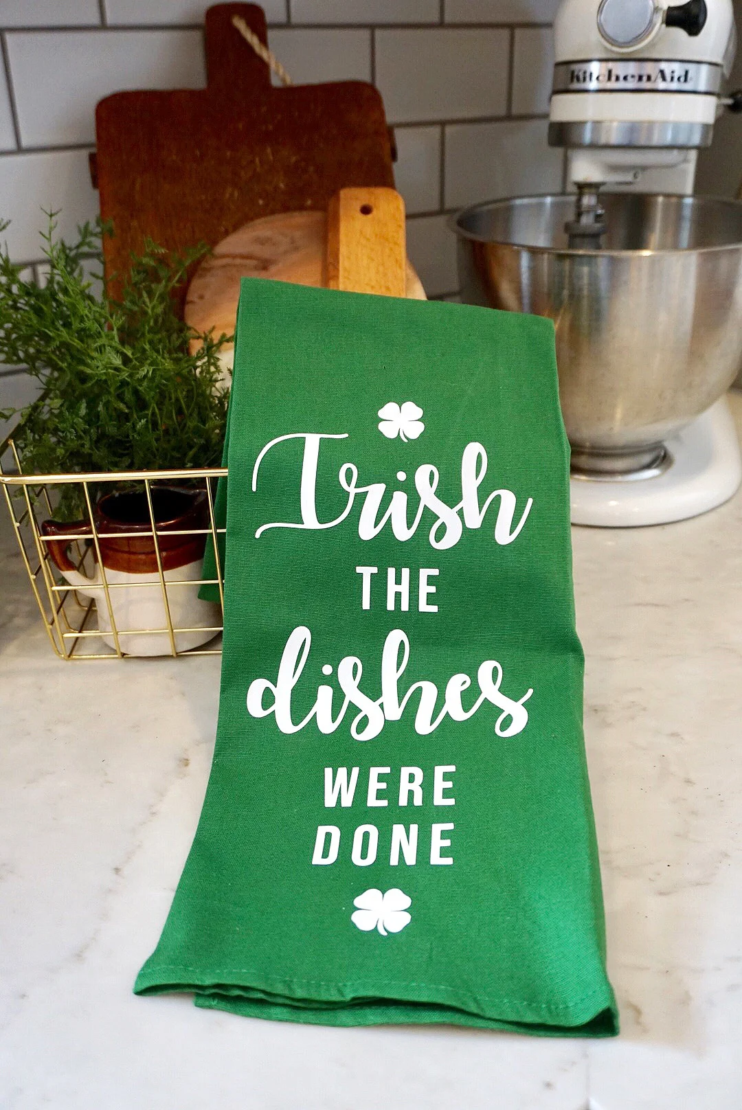 Shamrock N Roll Two Diy St Paddy S Day Flour Sack Towels
