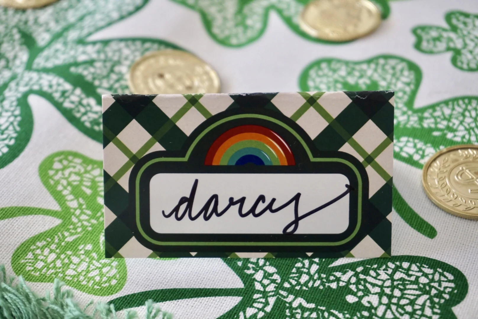 st patrick day tablesetting