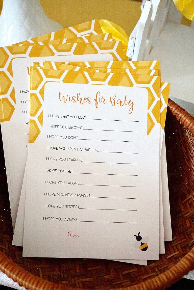  Printable baby shower game for bee theme 