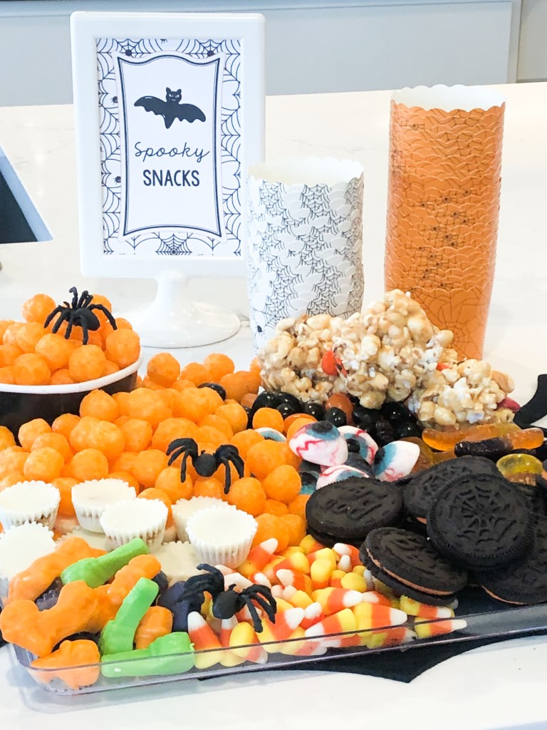 Halloween charcuterie snack board