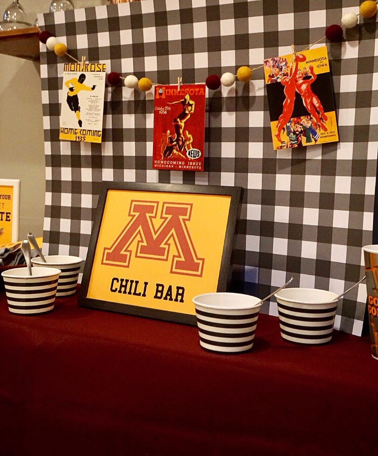  Wool felt ball garland with football team colors 