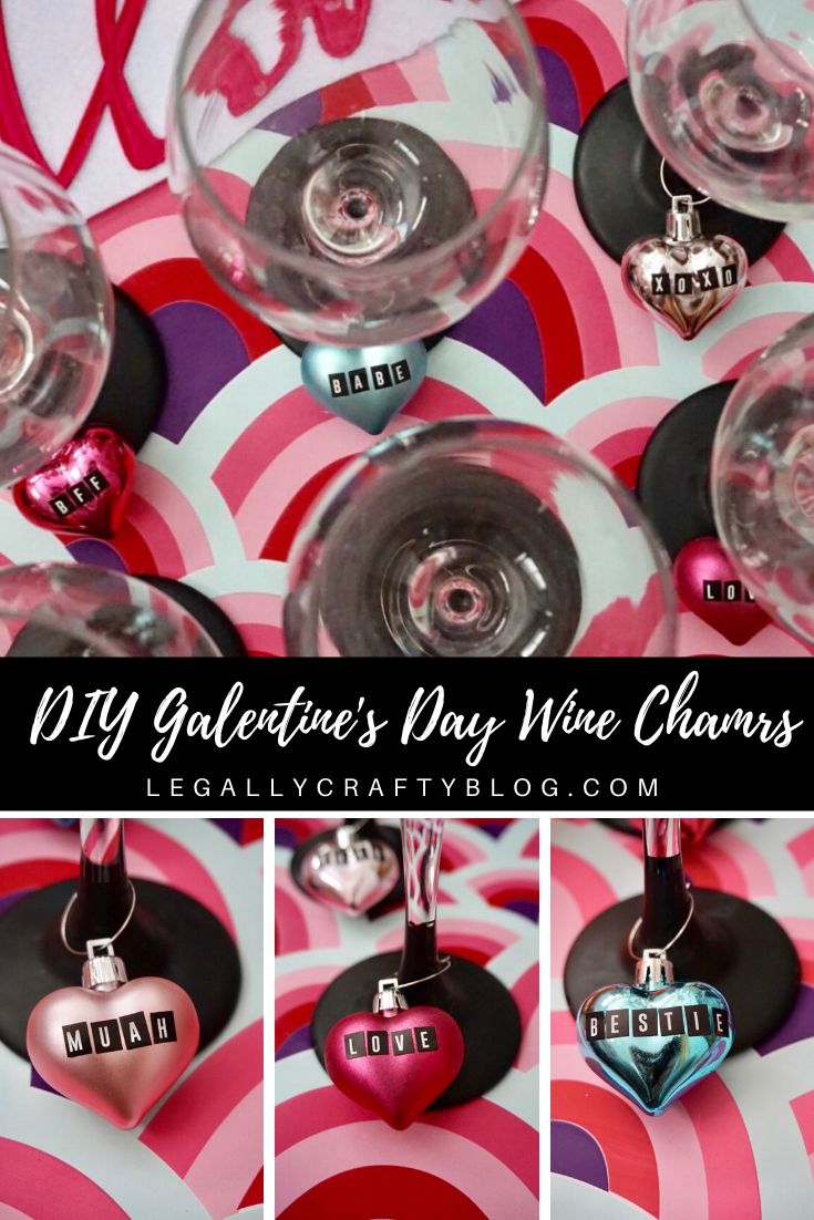 Galentine’s Day wine charms
