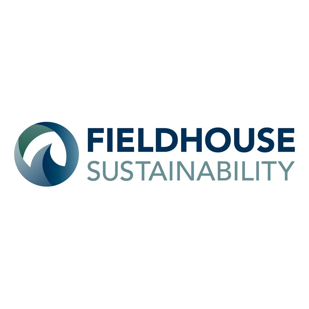 Fieldhouse Sustainability logo with a circular icon and text