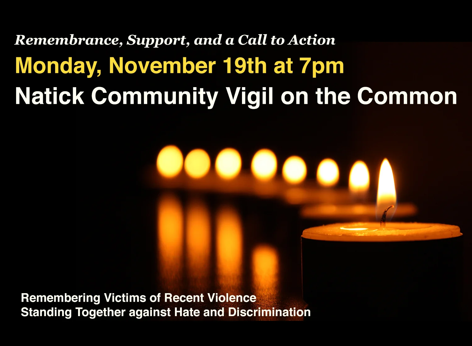 Natick Community Vigil on the Common