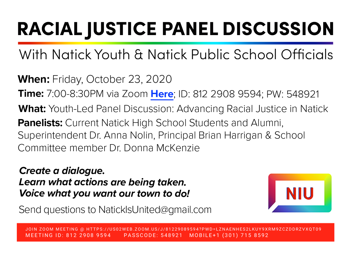 Advancing Racial Justice in Natick 