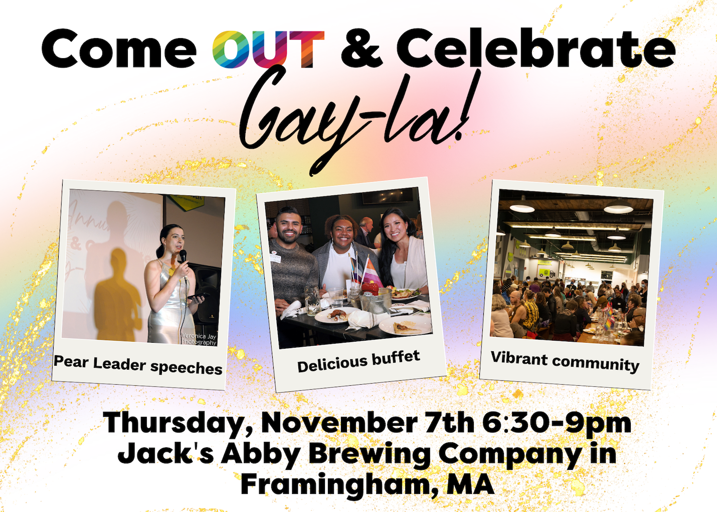 Come OUT and Celebrate Gay-la