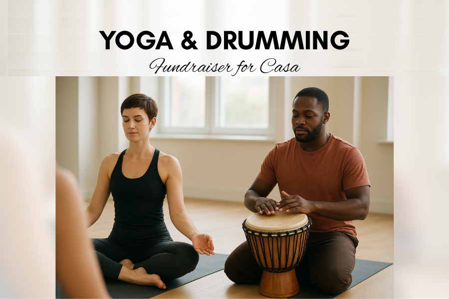 Yoga with Live Drumming Fundraiser