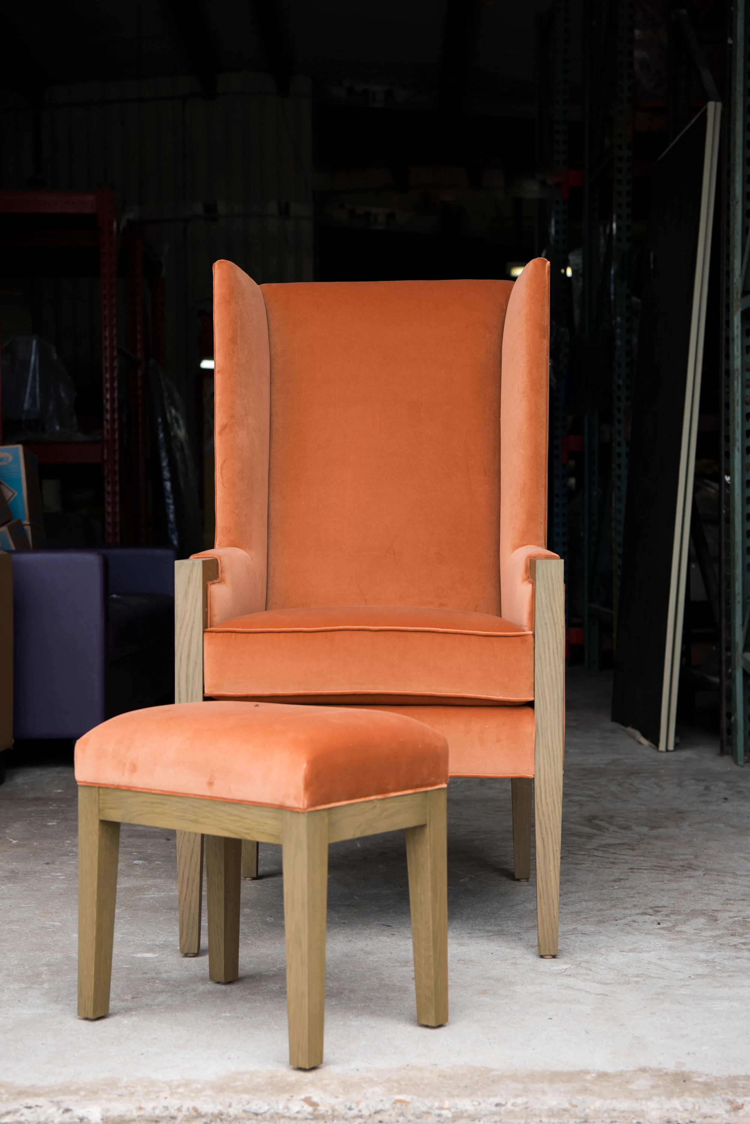 Custom Upholstered Wing Chairs