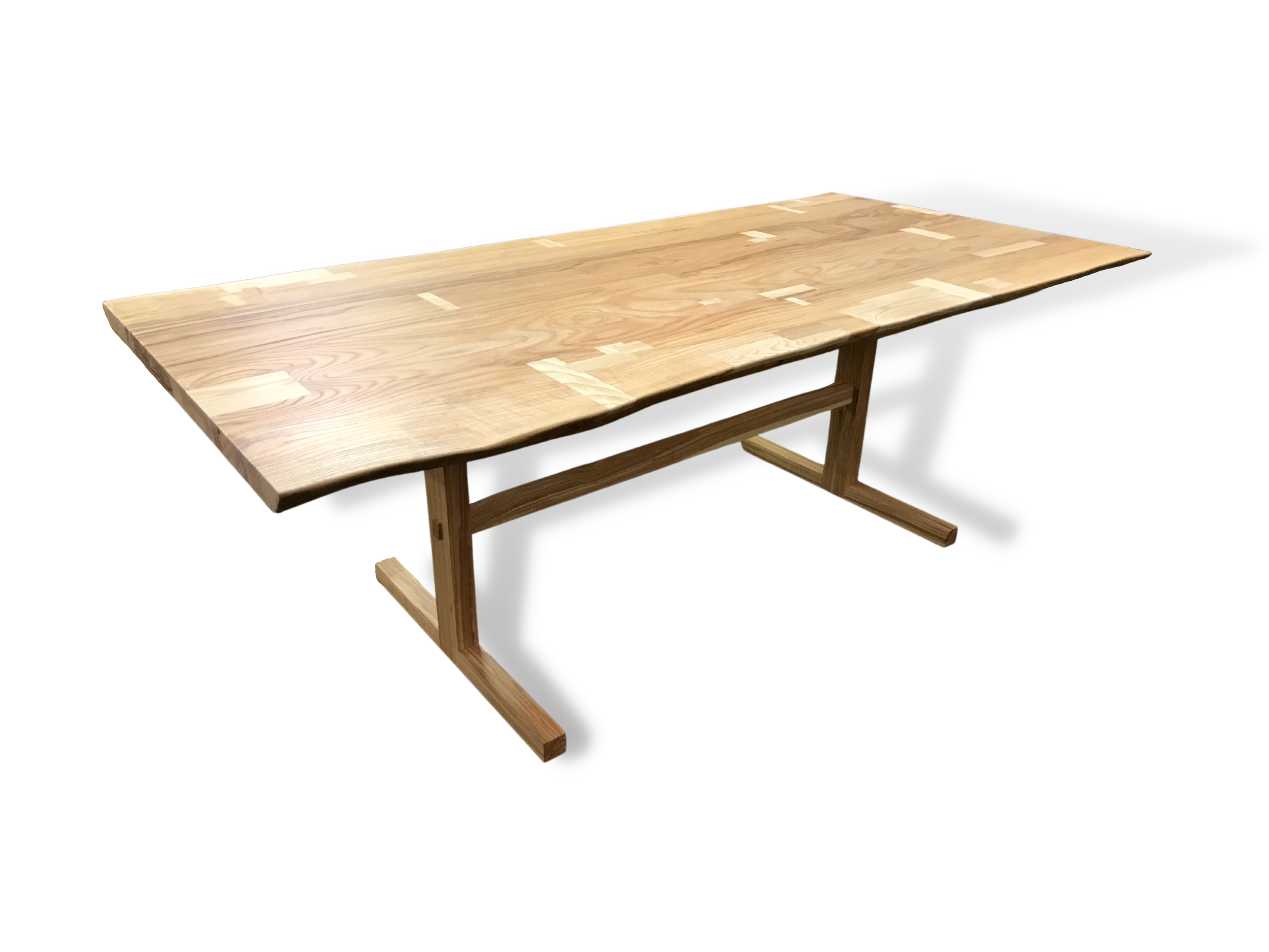 The Patchwork Trestle Table in Ash