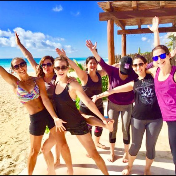 Doesn&rsquo;t this photo just make you smile? We love our students and we love Playa! 💙
.
.
Come join us on the mat weekly for Hatha Flow at 8:30am Monday thru Saturday and Hatha at 10am Monday thru Thursday 🙌🏼
.
.
www.morethanyoga.com .
.
#yoga #
