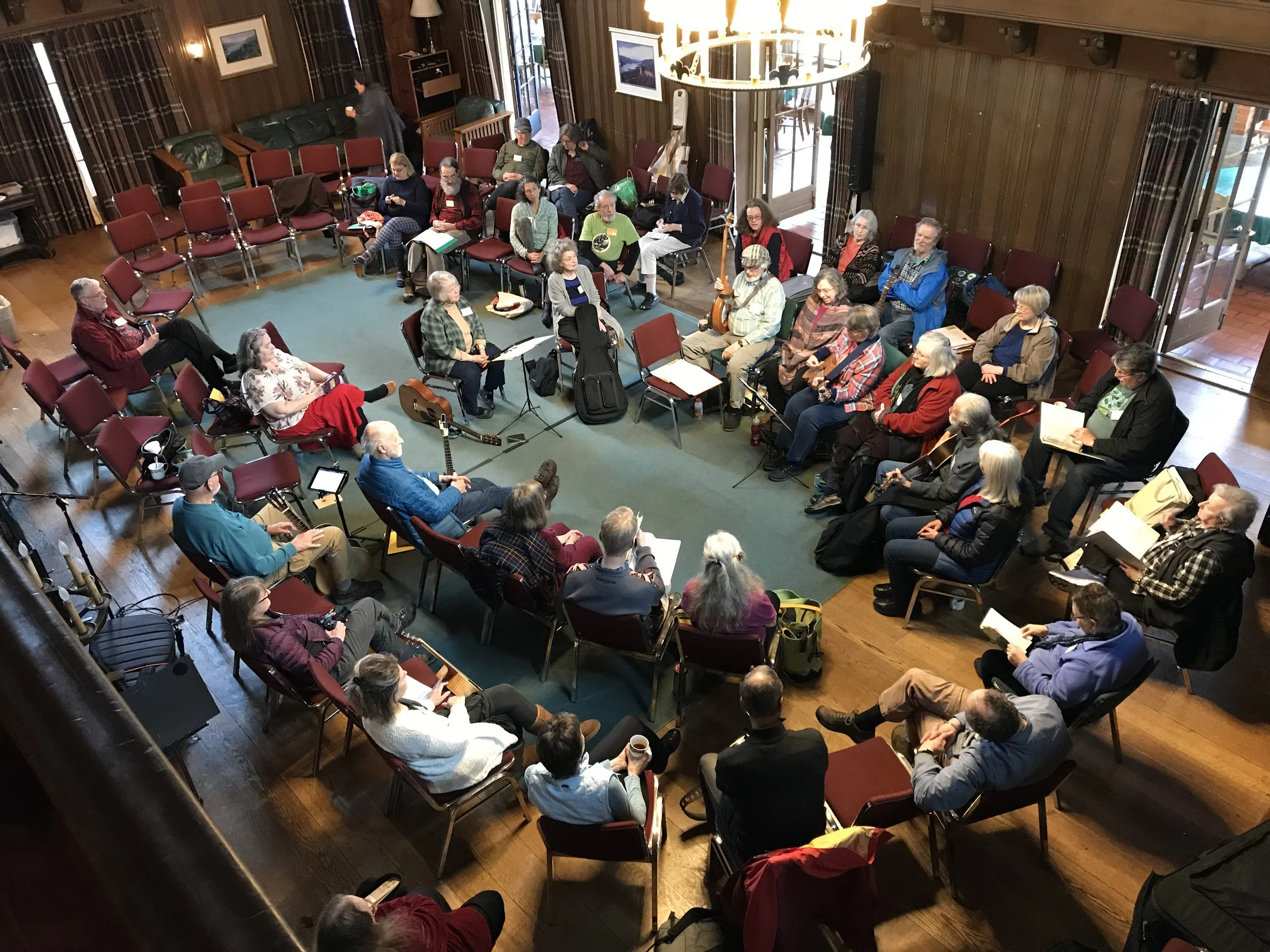 Compassionate Voices workshop at Singtime Frolics, Menucha Center, Corbett, OR, March 23, 2019