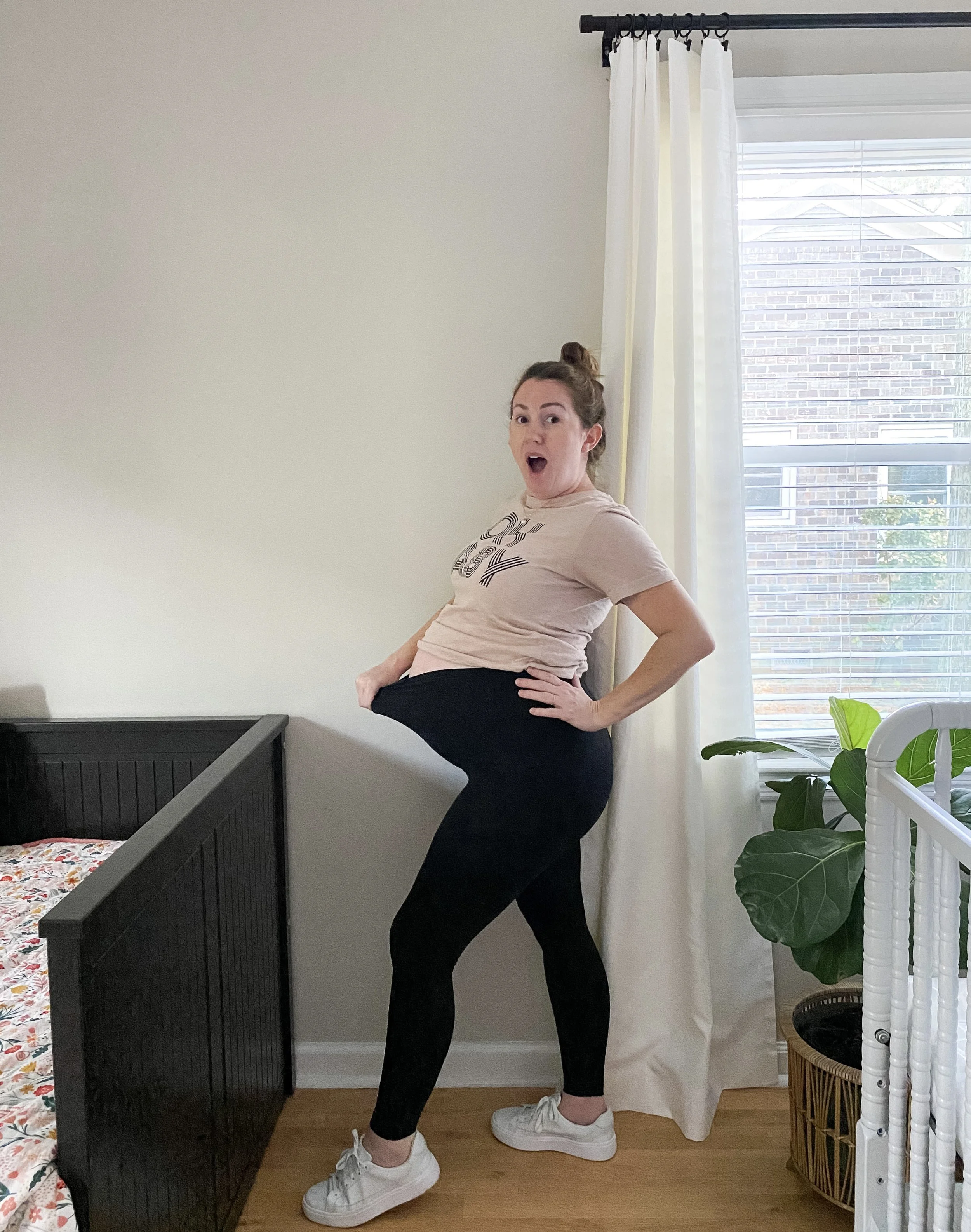 Spacedye Love the Bump Midi Maternity Legging