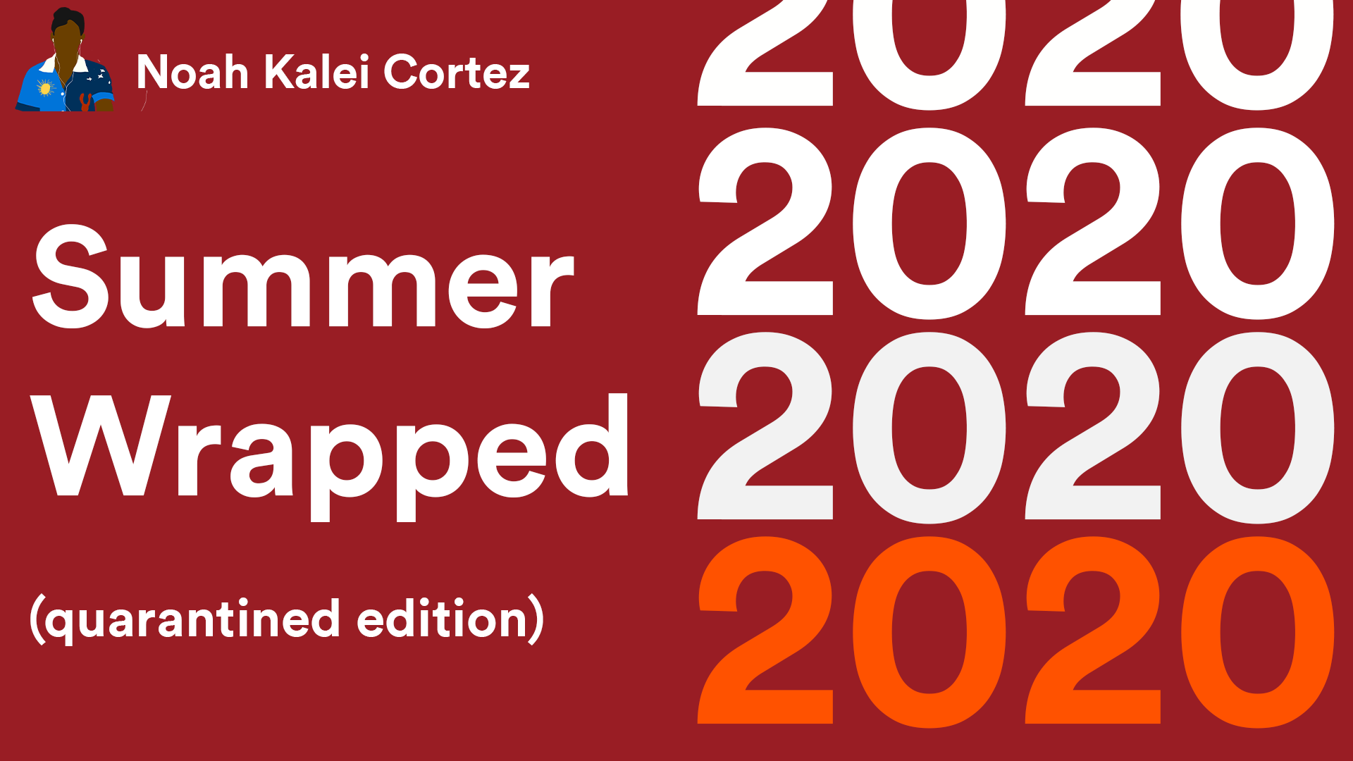 Spotify 2020 Summer Wrapped