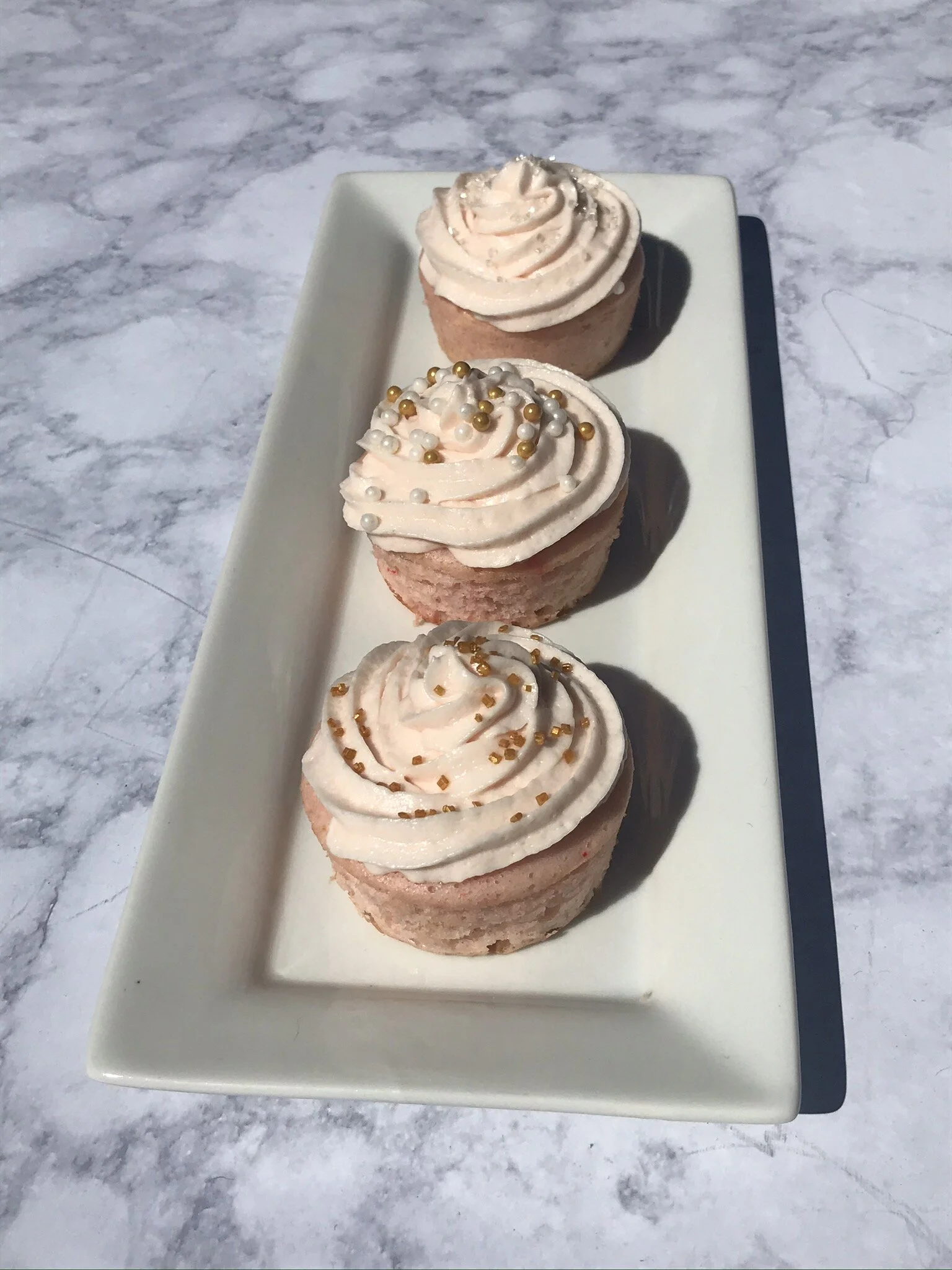 Pink Champagne Cupcakes