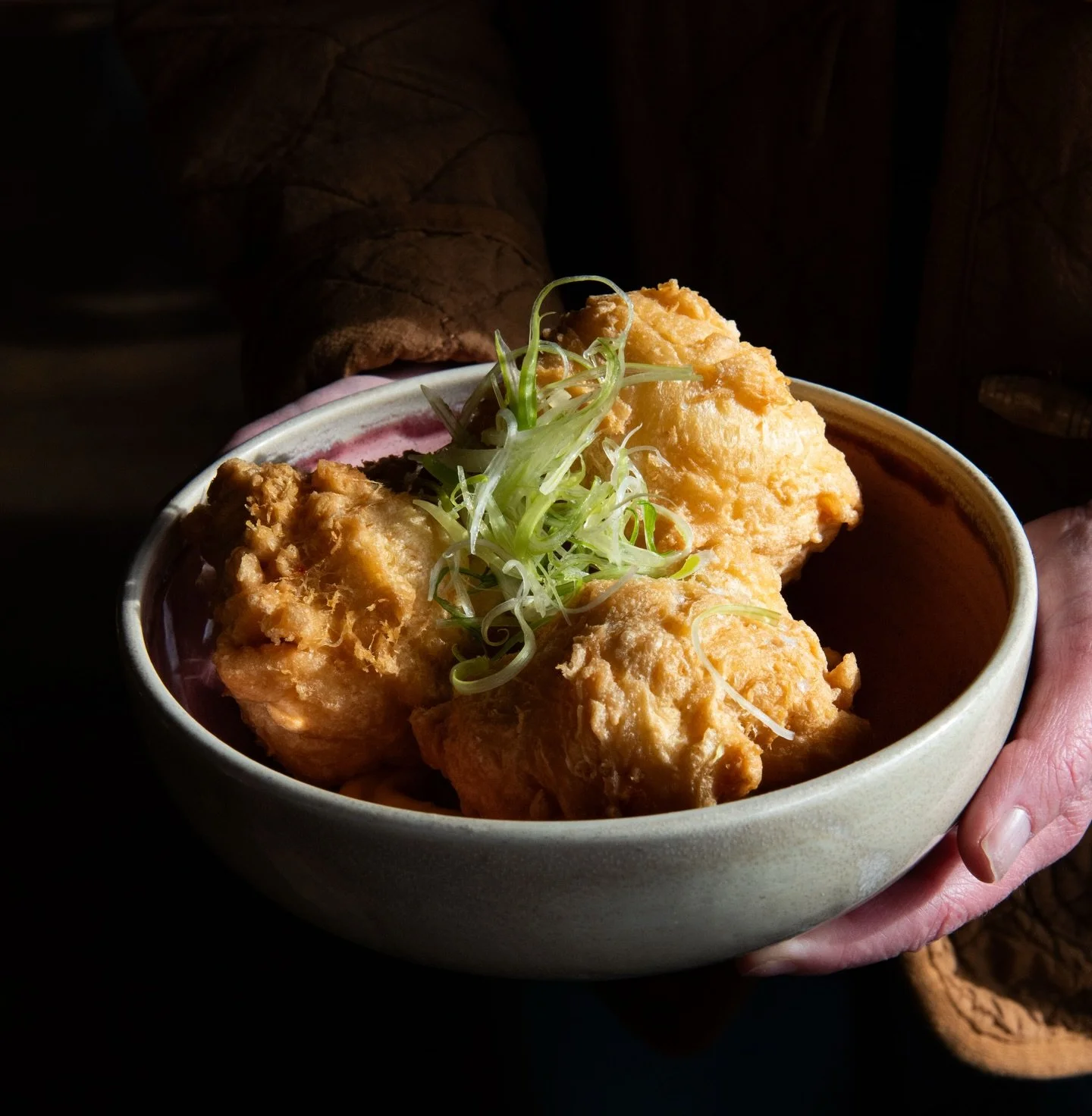 3 words that describe our Crab Beignets:&nbsp;pillowy, savory, ethereal 🦀✨
&nbsp;
Crab is folded into p&acirc;te &agrave; choux dough and fried to order. Served with housemade chili crisp aioli and scallions.&nbsp;

Find them on our regular dinner m