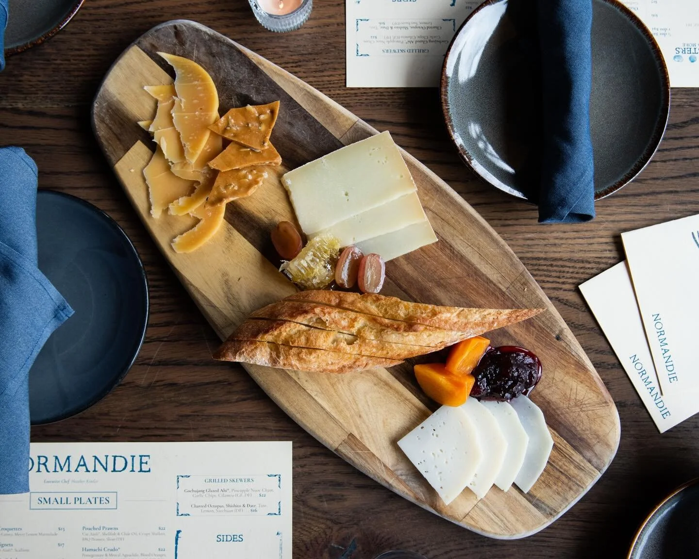 Three cheeses, three unique flavors and textures.

We&rsquo;ve been partnering with Cow Bell PDX for years to bring the most deliciously unique cheeses to our ever-rotating and intentionally curated Cheese Board.&nbsp;

Our current iteration features