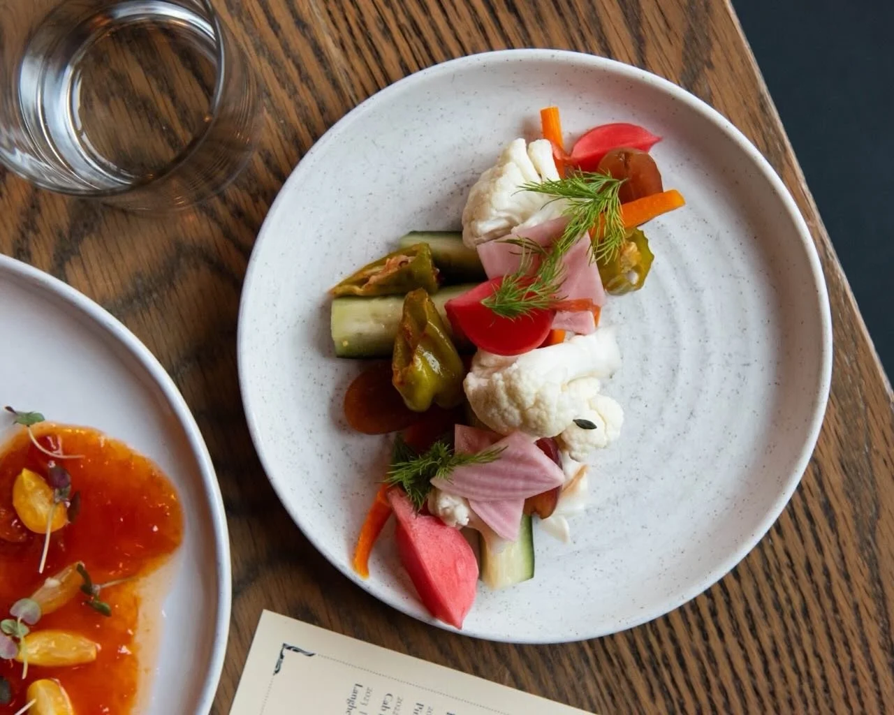 Our bright and briny Pickle Plate adds the perfect crunch to your meal at Normandie.

An especially lovely palate cleaner that&rsquo;s even tastier alongside a glass of chilled wine.