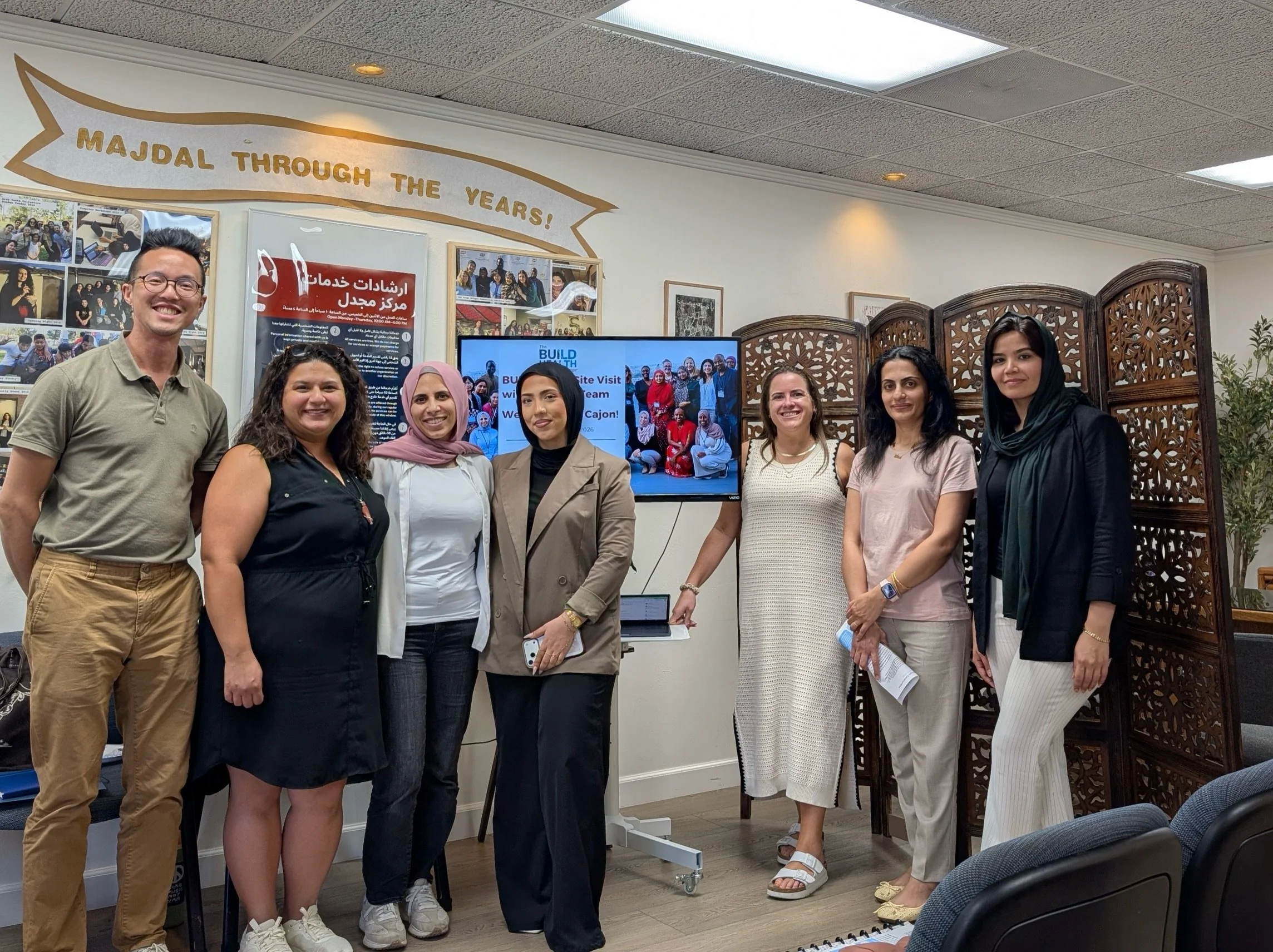 Majdal and the El Cajon BUILD Team welcomed the St. Louis team for a full day of connecting, learning and sharing approaches on how to address community health needs. We discussed language access, community surveys, and coalition building, among many
