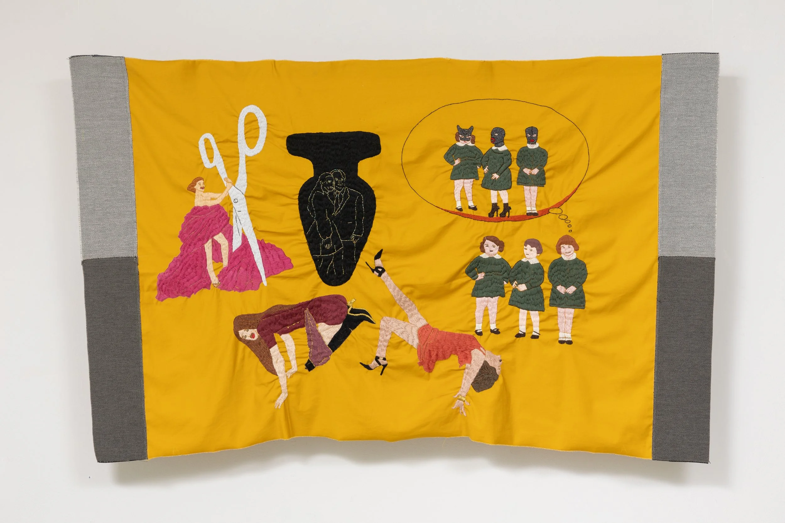 Sin título
Tela bordada a mano
106 x 165 cms