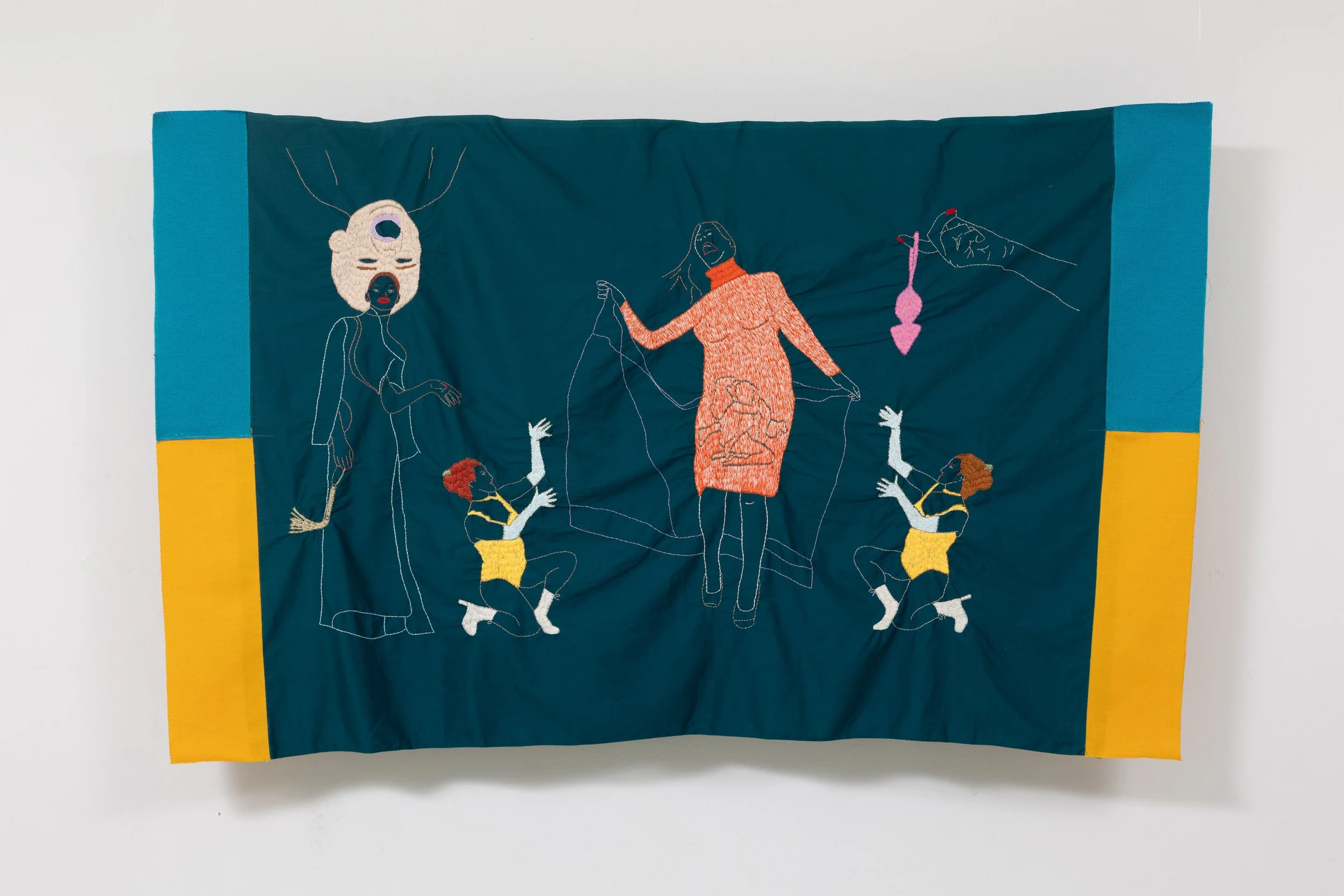 Sin título
Tela bordada a mano
100x100 cms