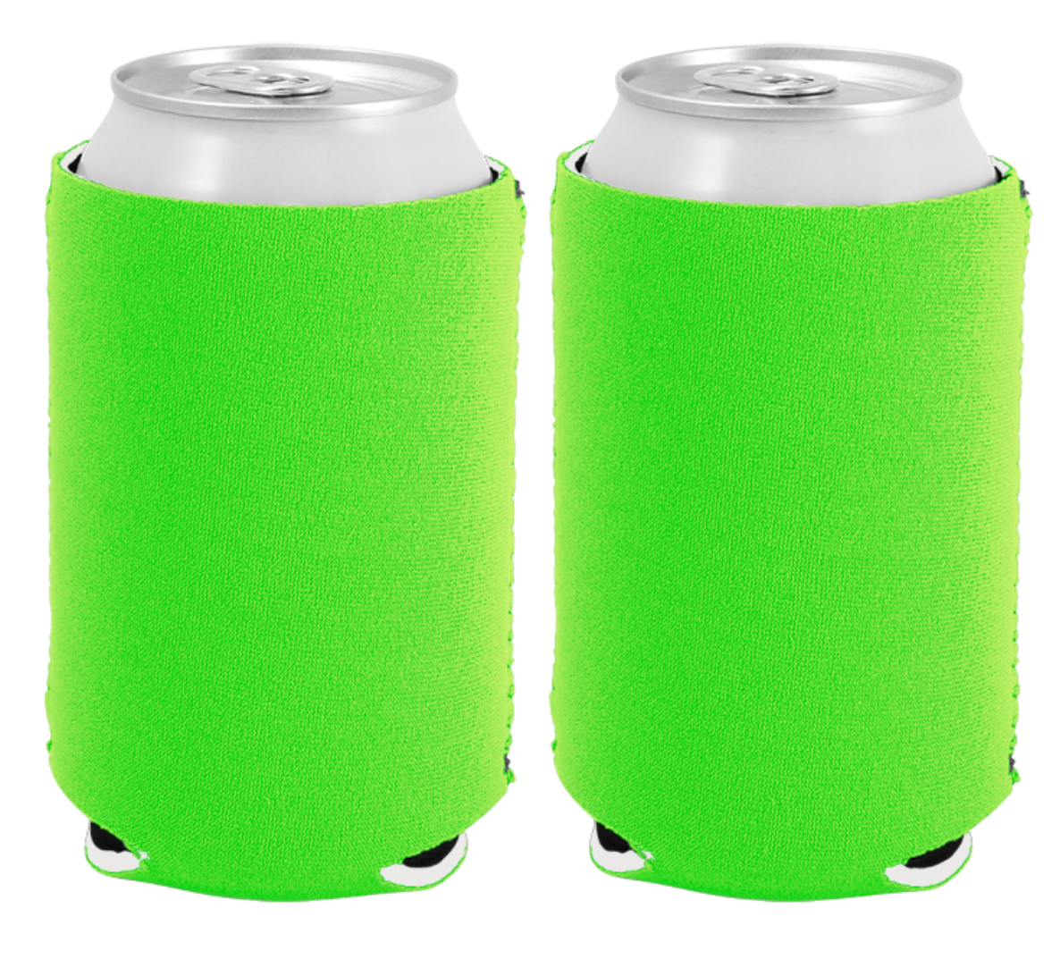 Neon Green Foam Slim Can Cooler - nursesinspirenurses