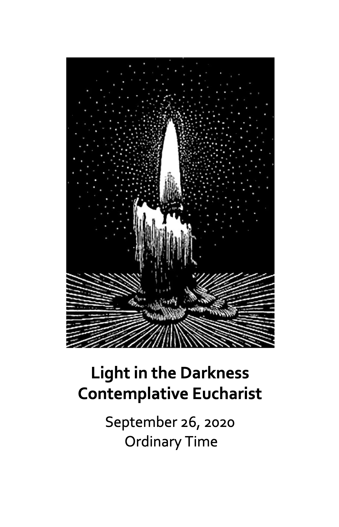 Contemplative Eucharist - September 26