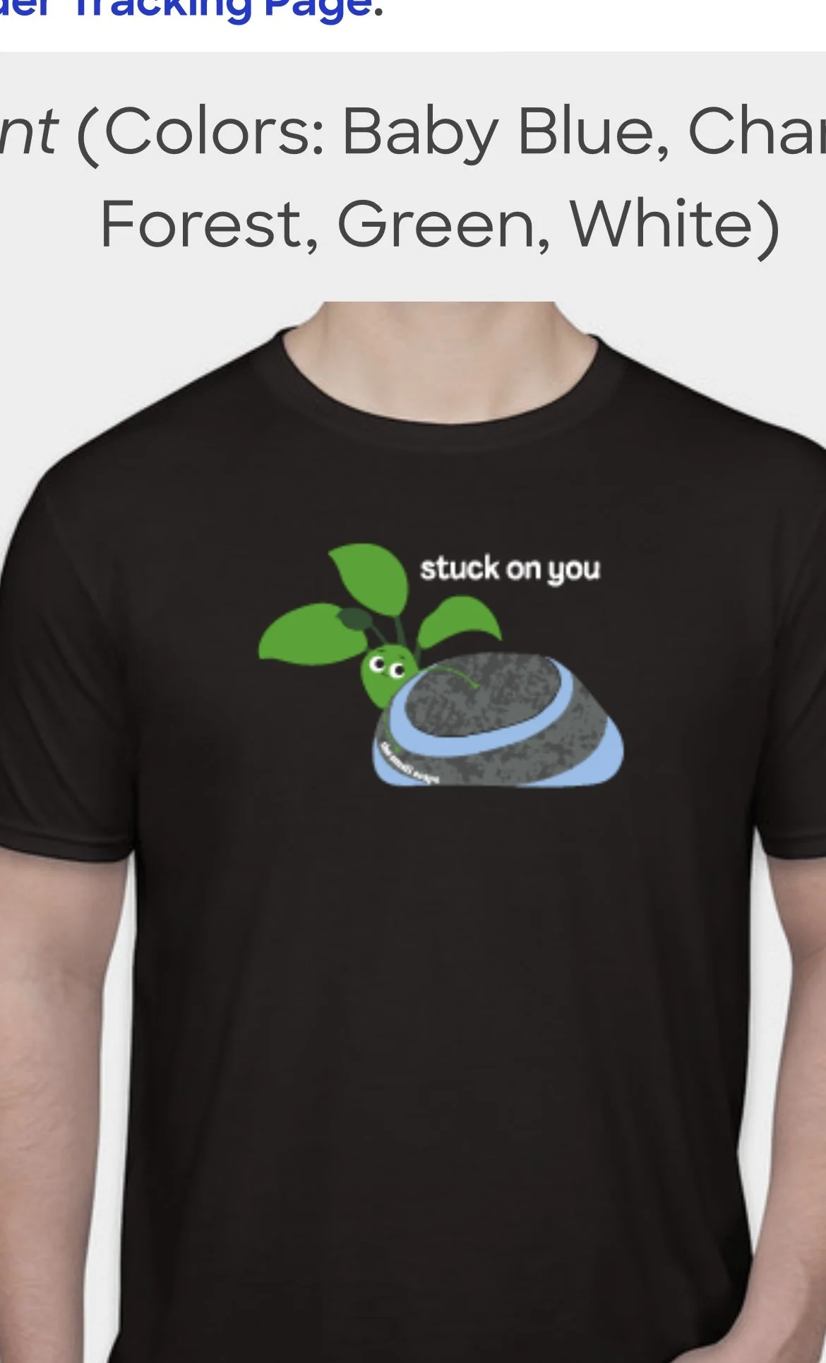 T-Shirt - Anubias 'Stuck On You' **CLEARANCE**