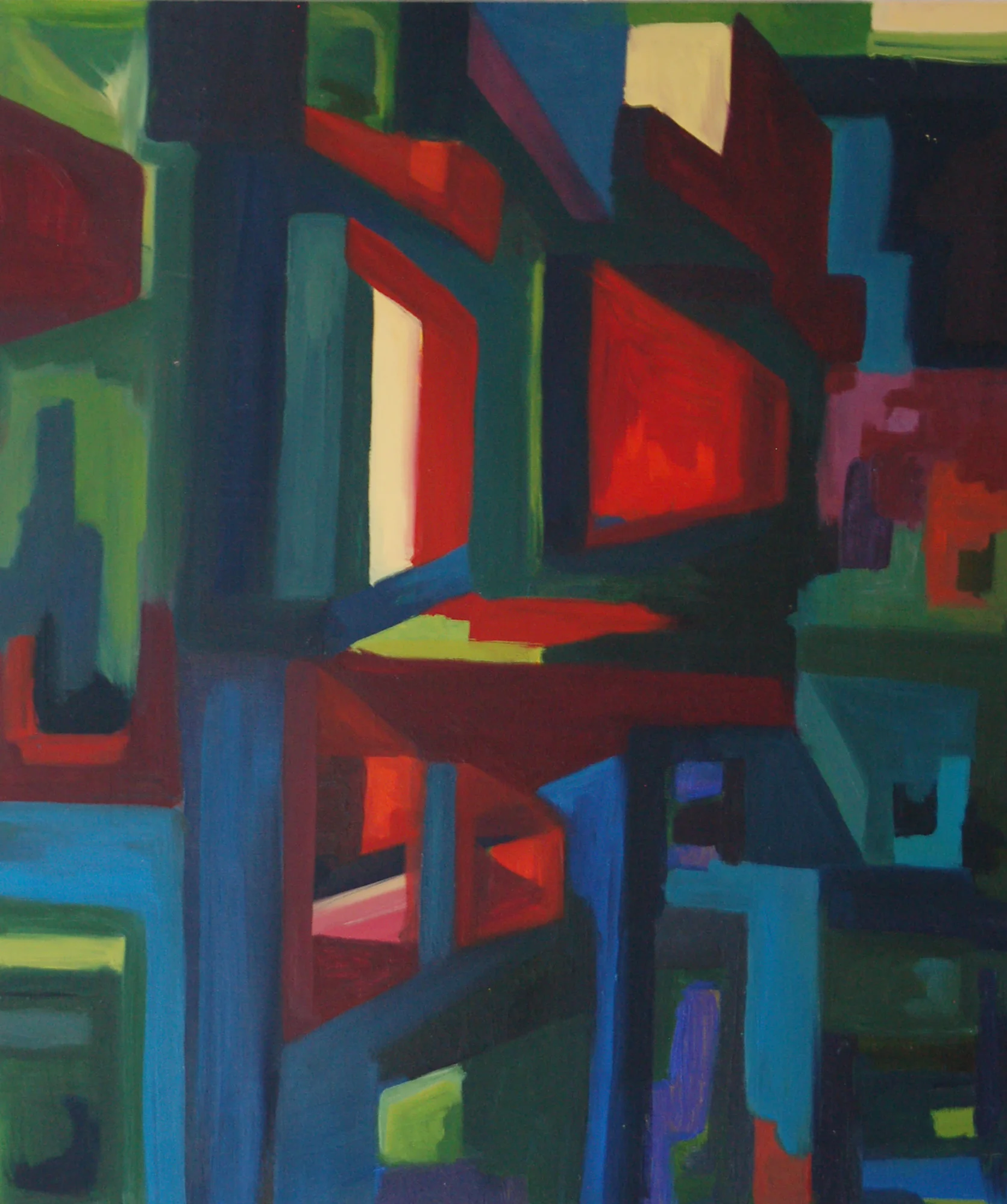 Interior II , 2015. Oil on wood panel, 23.5 × 20 inches