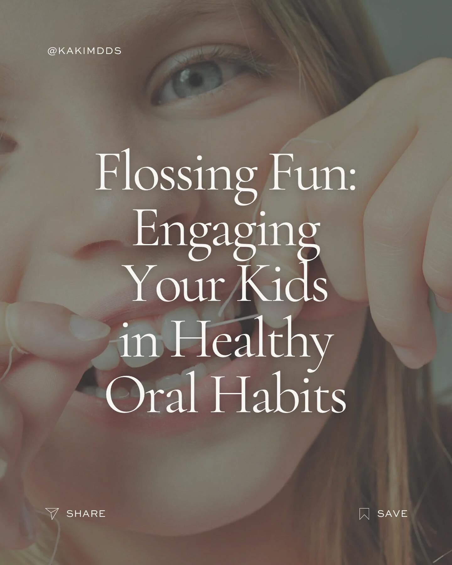 Flossing with your kids can be an enjoyable family affair!

Explore these creative tips to turn flossing into a positive and regular experience for your little ones. Celebrate small victories and watch as your child embraces the importance of good or