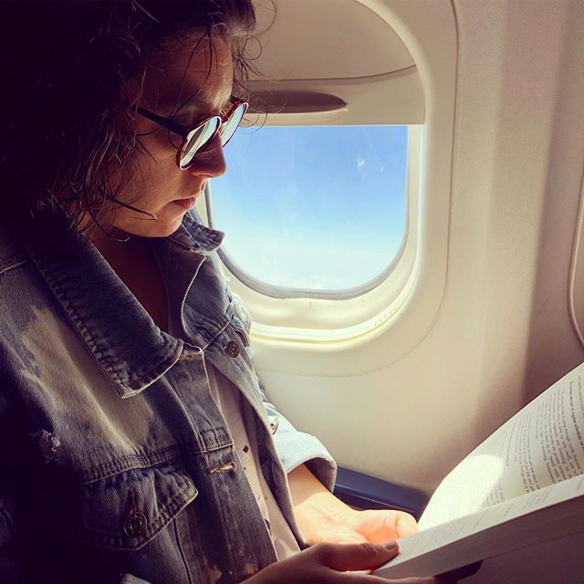 Fav hobby, airplane reading!!!Uninterrupted quality time with a book is hard to come by in our hectic lives these days! Thanks to @startupmusician for the good read and #wednesdaywisdom