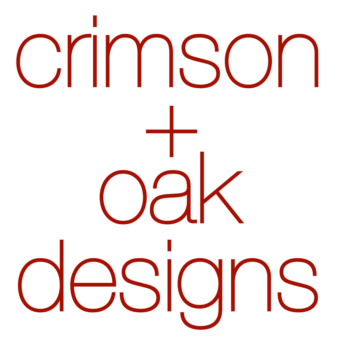 crimson + oak designs