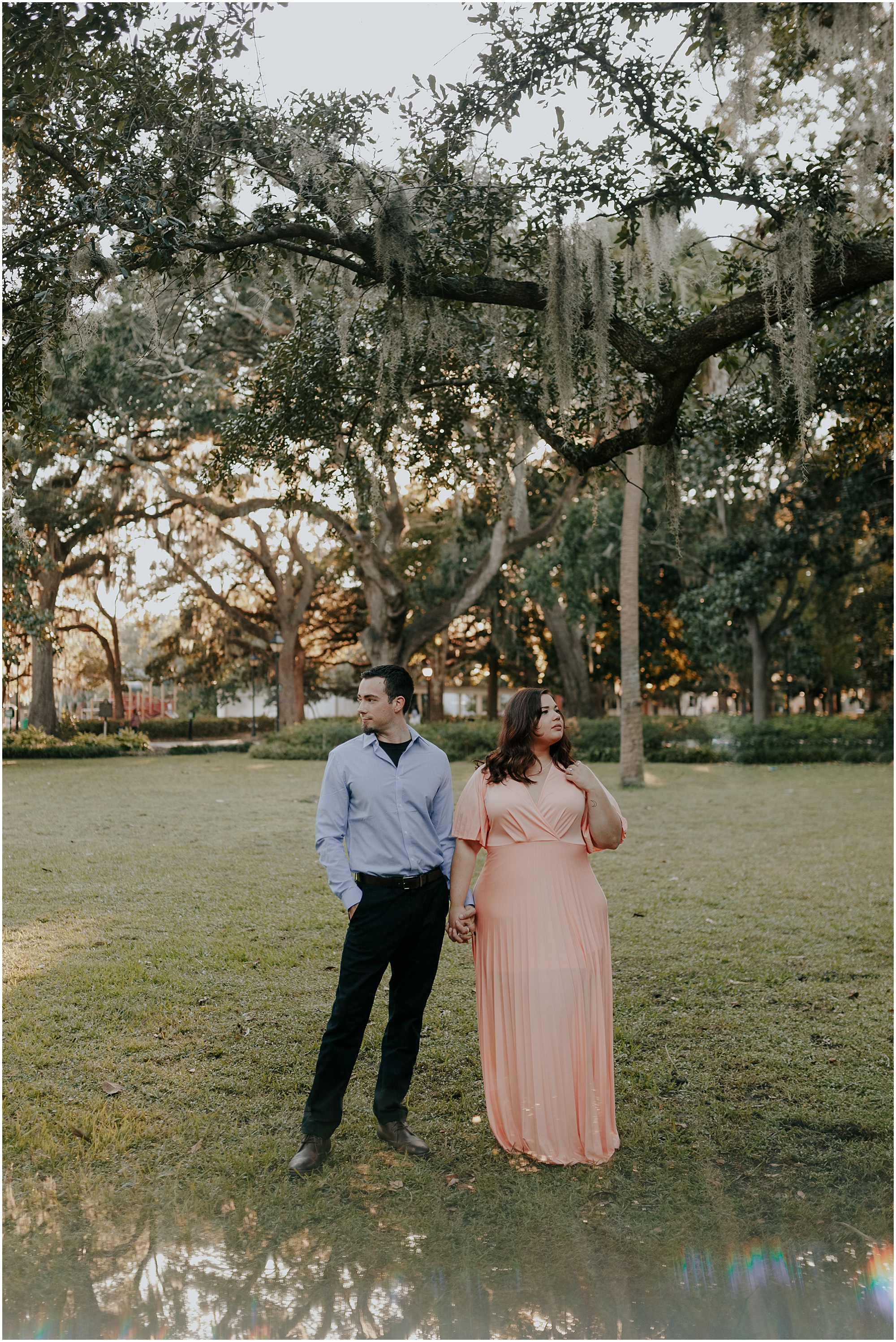 Forsyth Park engagement Photos
