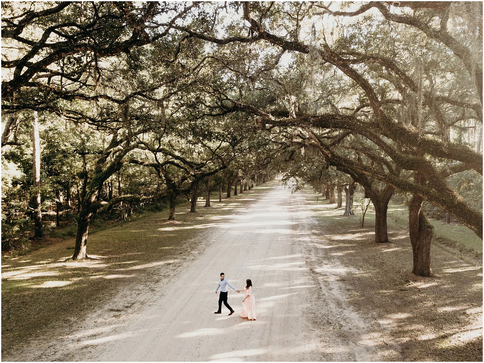 Wormsloe historic site engagement photos